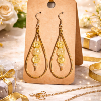 Golden Teardrop Earrings