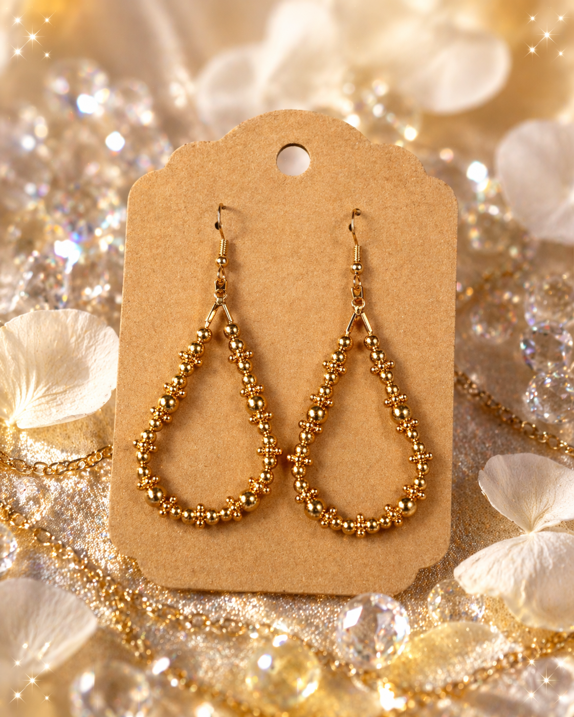 Golden Teardrop Dangles