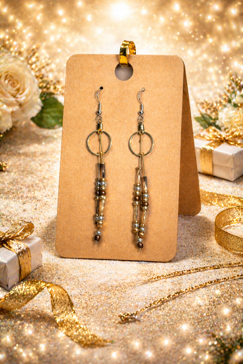 Dual Link Dangle Earrings