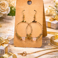 Blush Glow Hoops