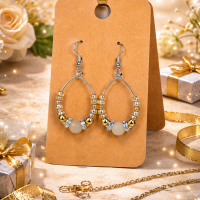 Champagne Glowdrop Hoops