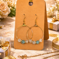Crystal Blue Hoops